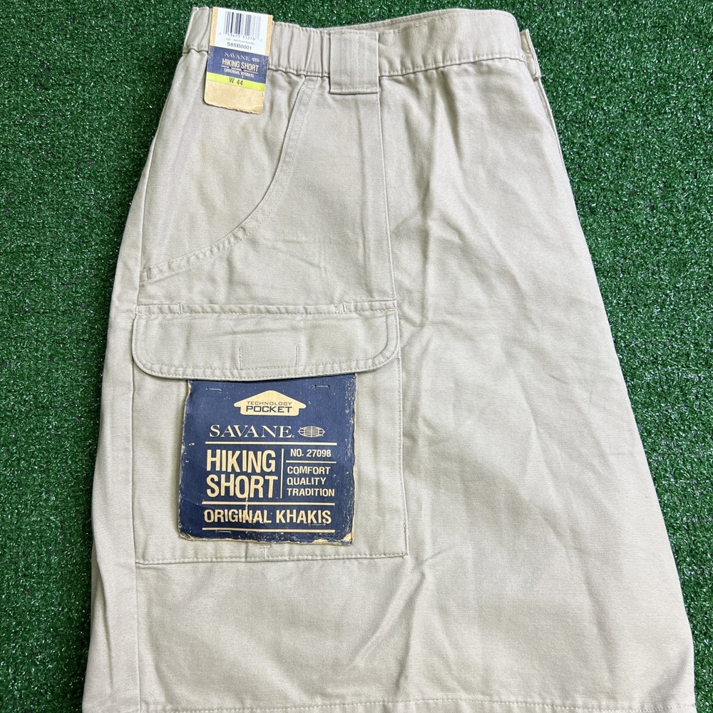 Savane Khaki Cargo Hiking Shorts British Khaki‎ Mens Size 44 S8SB0001 NWT